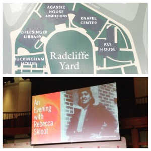 2015 09-29 Radcliffe College Skloot Event